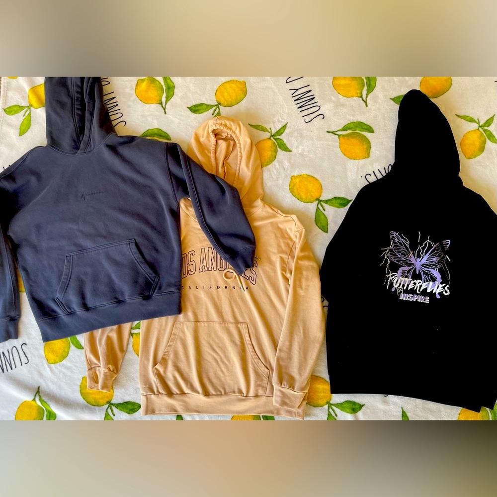 Three hoodies - barely worn